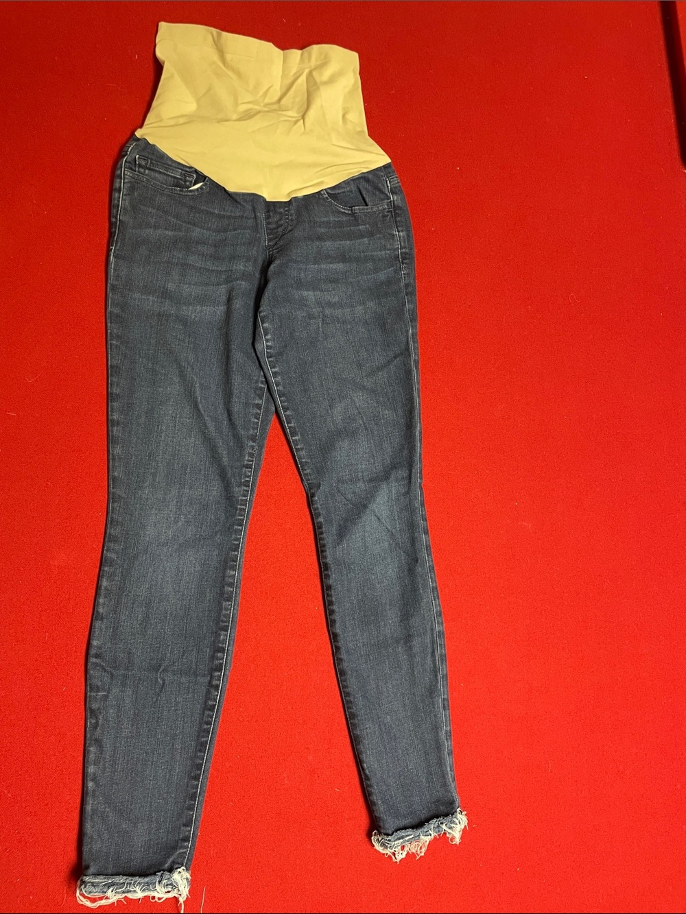 Joe’s Maternity Overband with Dark Wash Stretch Jeans